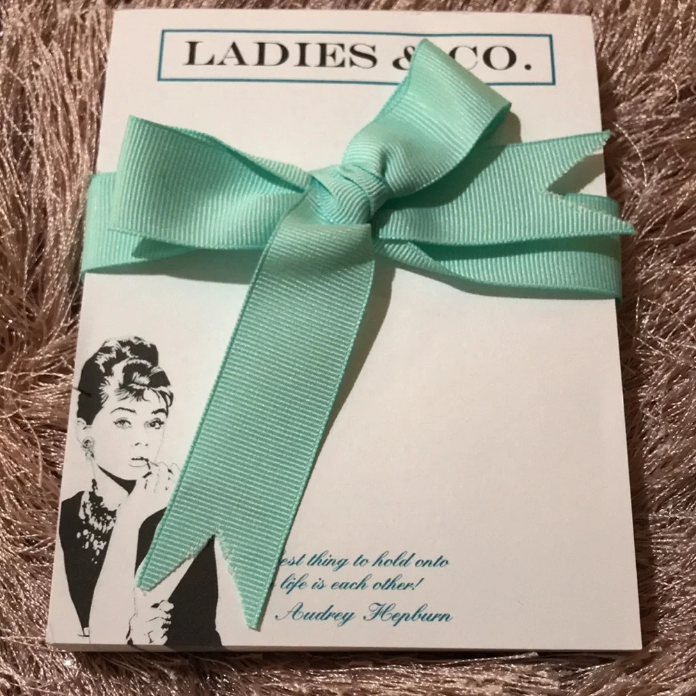 Tiffany’s Style Audrey Hepburn Notepad NWOT